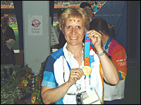 Lieve tijdens de Olympische Spelen in 2004
